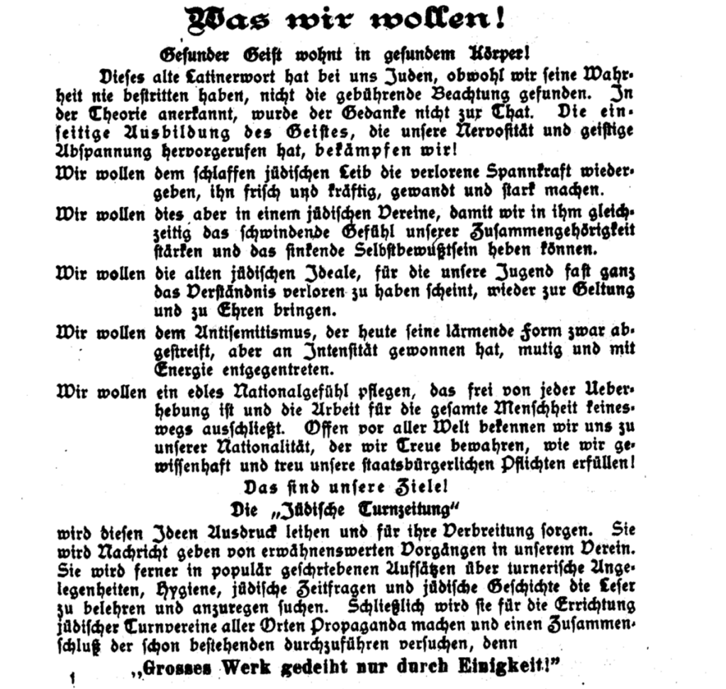 Jüdische Identitäten im Berliner Sport Anfang des 20. Jahrhunderts (3)